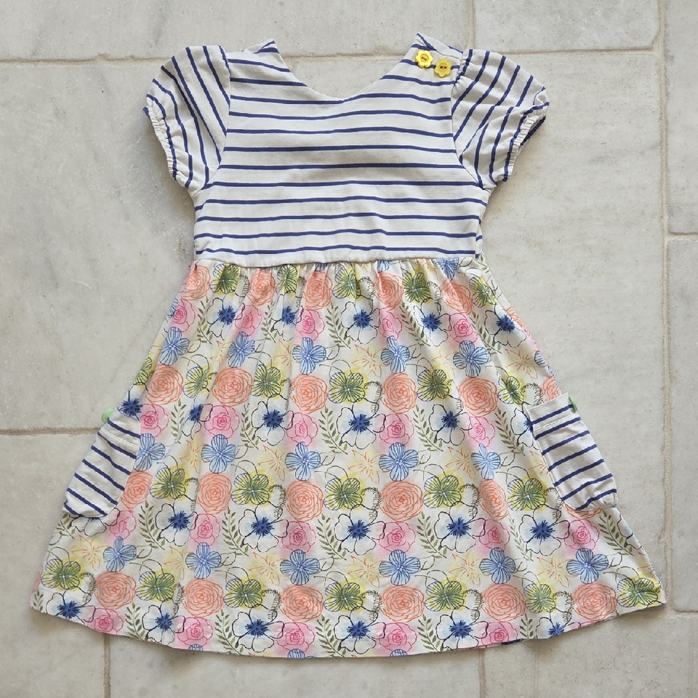 Matilda Jane Navy Striped and Floral Dress